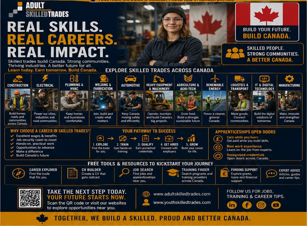 Explore skilled trades across Canada — poster