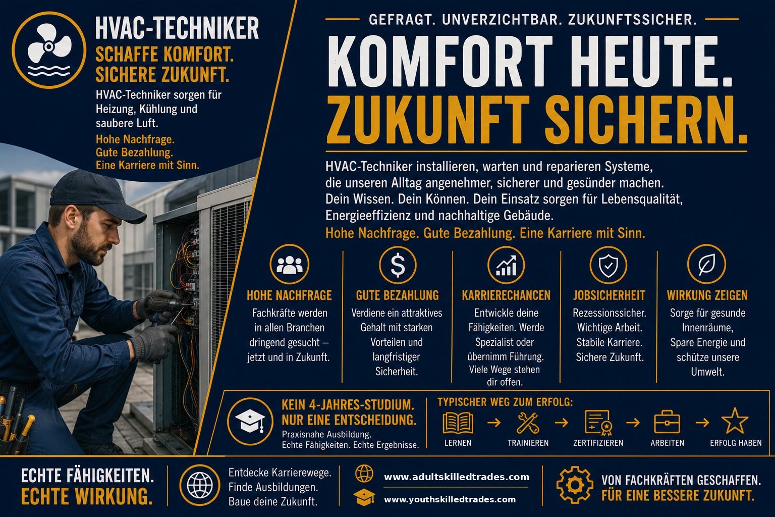 HVAC-Techniker Karriere-Poster