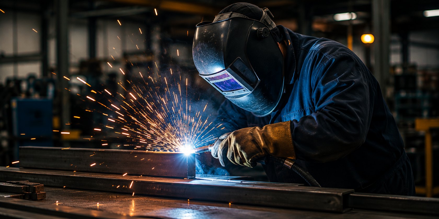 A welder at work — skilled trades careers